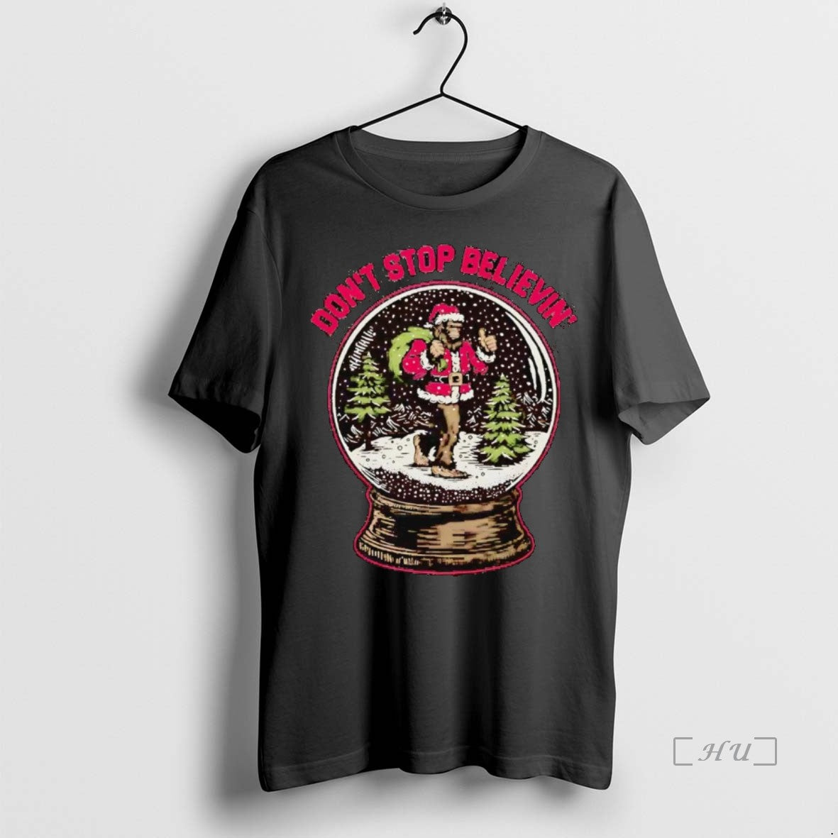 Officials Santa Bigfoot Dont Stop Believin Christmas - clothing by TeeHivey.com