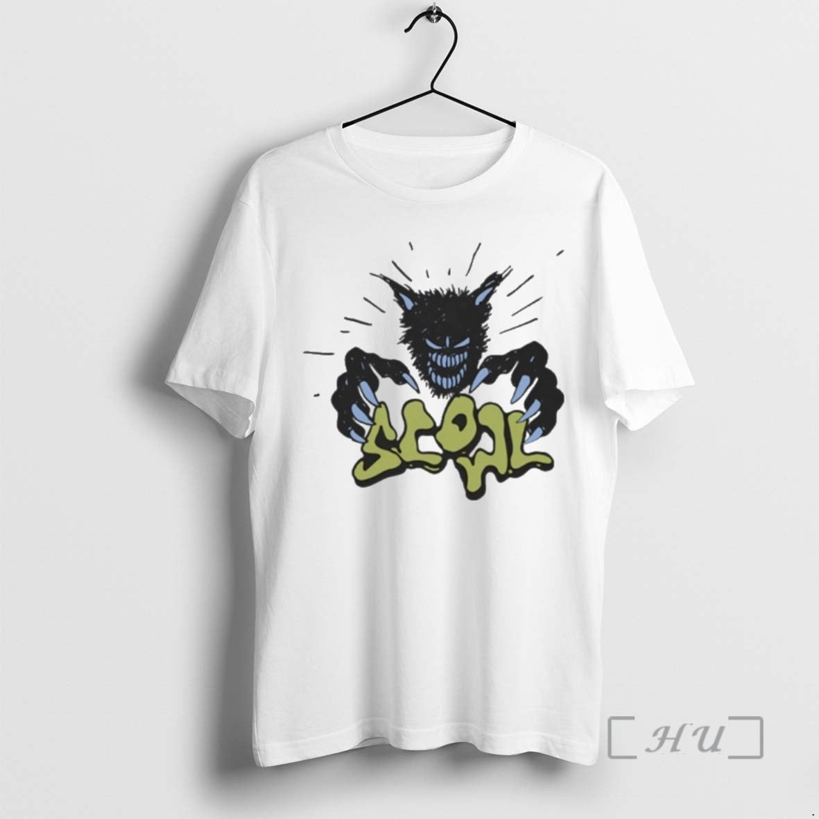 Officials Scowl Cartoon Wolf - clothing by TeeHivey.com