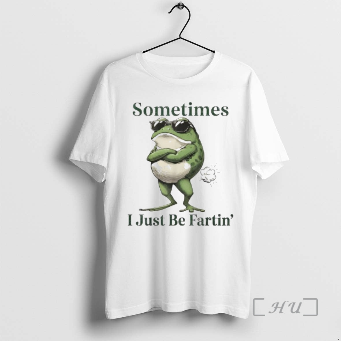 Officials Sometimes I Just Be Farting Funny Vintage Frog Graphic - clothing by TeeHivey.com