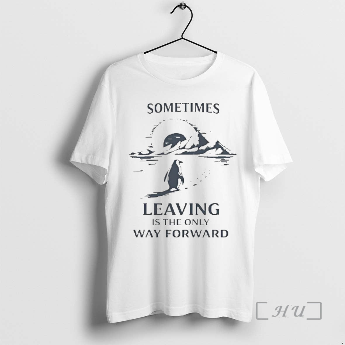 Officials Sometimes Leaving Is The Only Forward Nihilist Penguin - clothing by TeeHivey.com