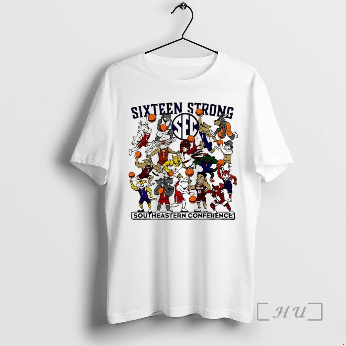 Officials Southeastern Conference Sixteen Strong Basketball Mascot - clothing by TeeHivey.com