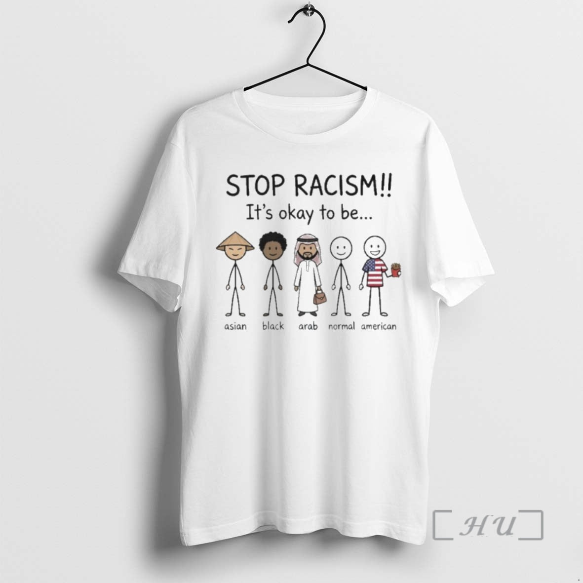 Officials Stop Racism Its Okay To Be Asian Black Arab Normal American Premium T Shirts - clothing by TeeHivey.com