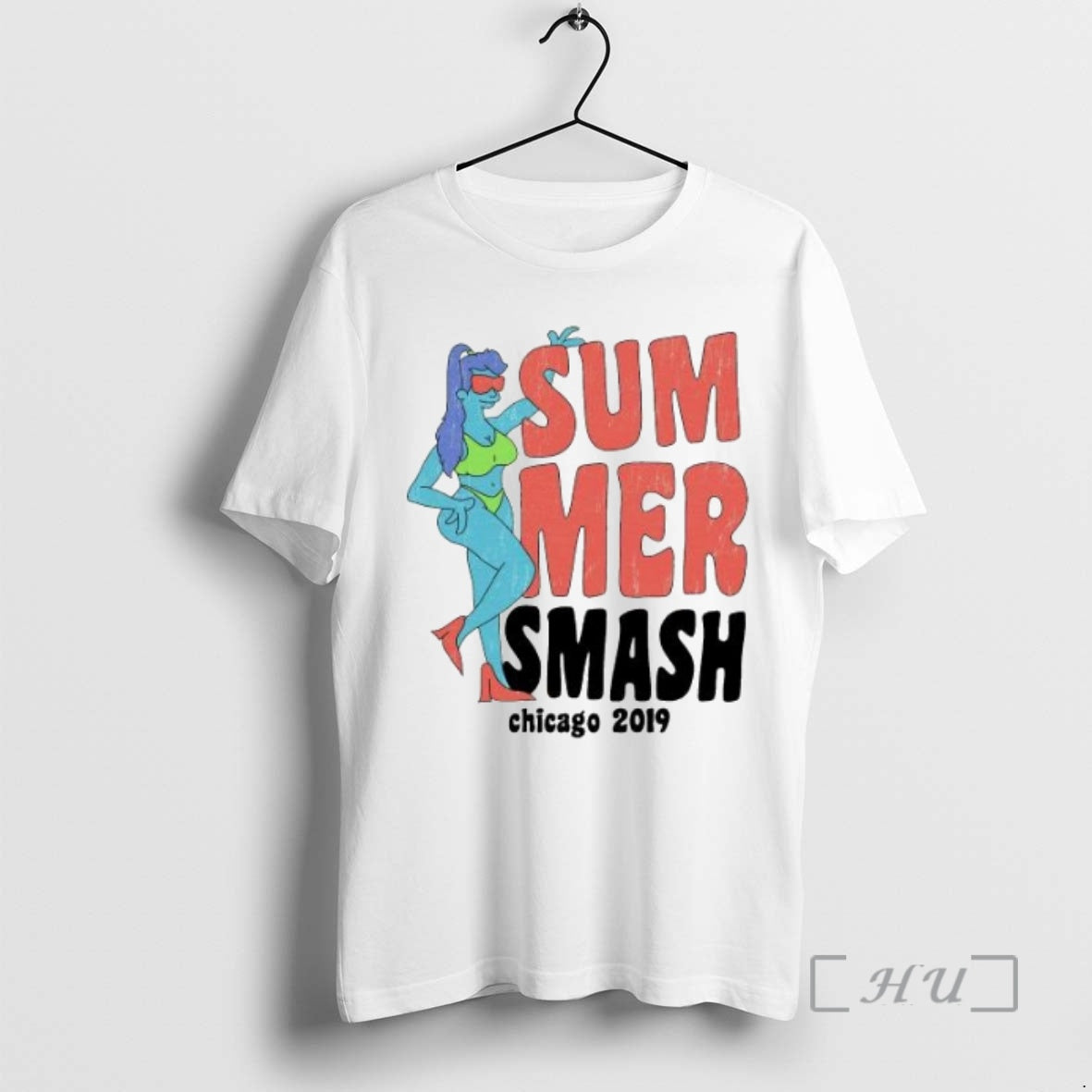 Officials Summer Smash Summer Smash 2019 Line Up Circle White - clothing by TeeHivey.com