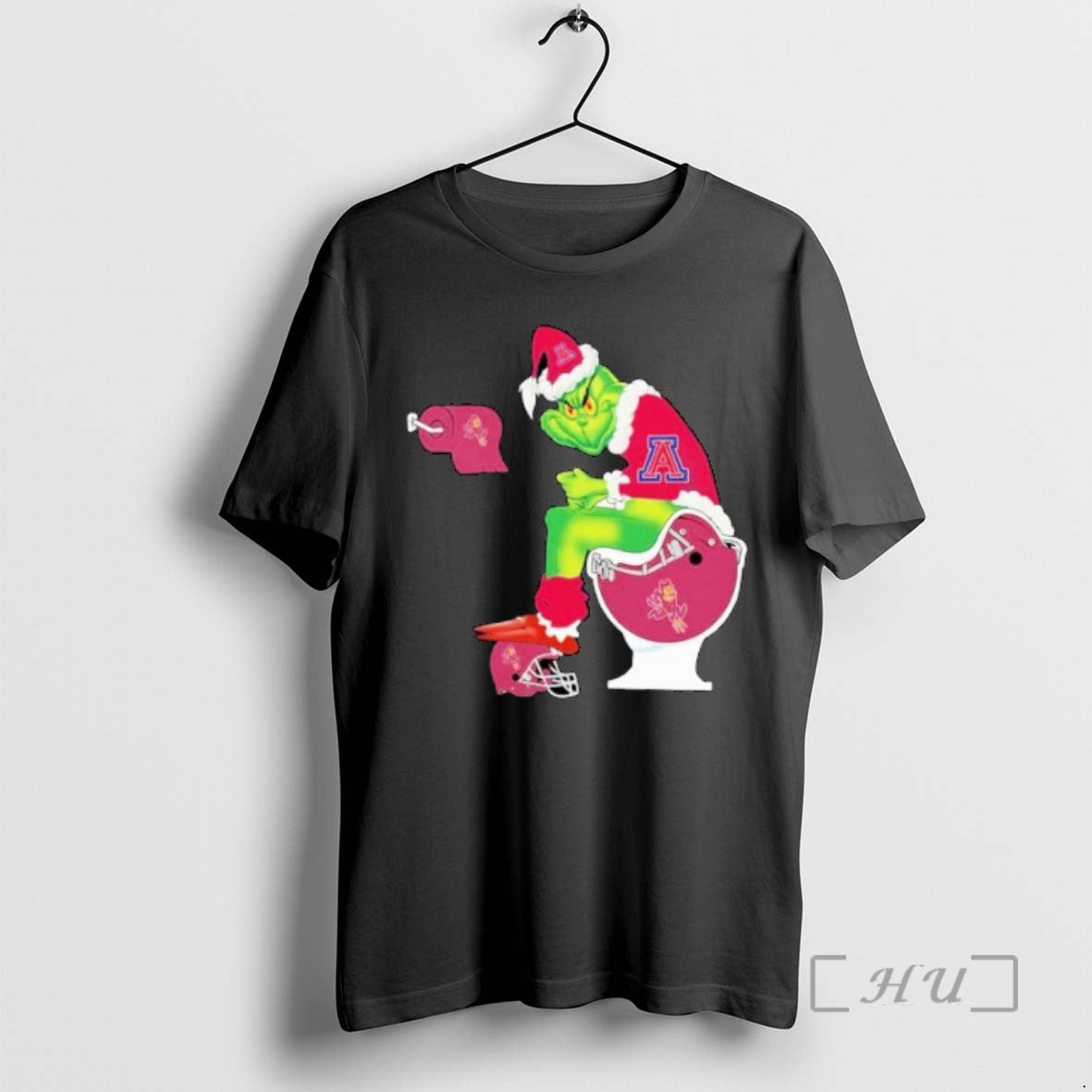 Officials The Grinch Arizona Wildcats Sitting On Toilet Arizona State Sun Devils Holiday Christmas - clothing by TeeHivey.com