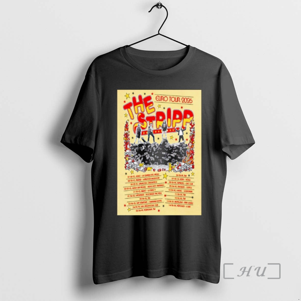 The Stripp European Tour 2026 - clothing by TeeHivey.com