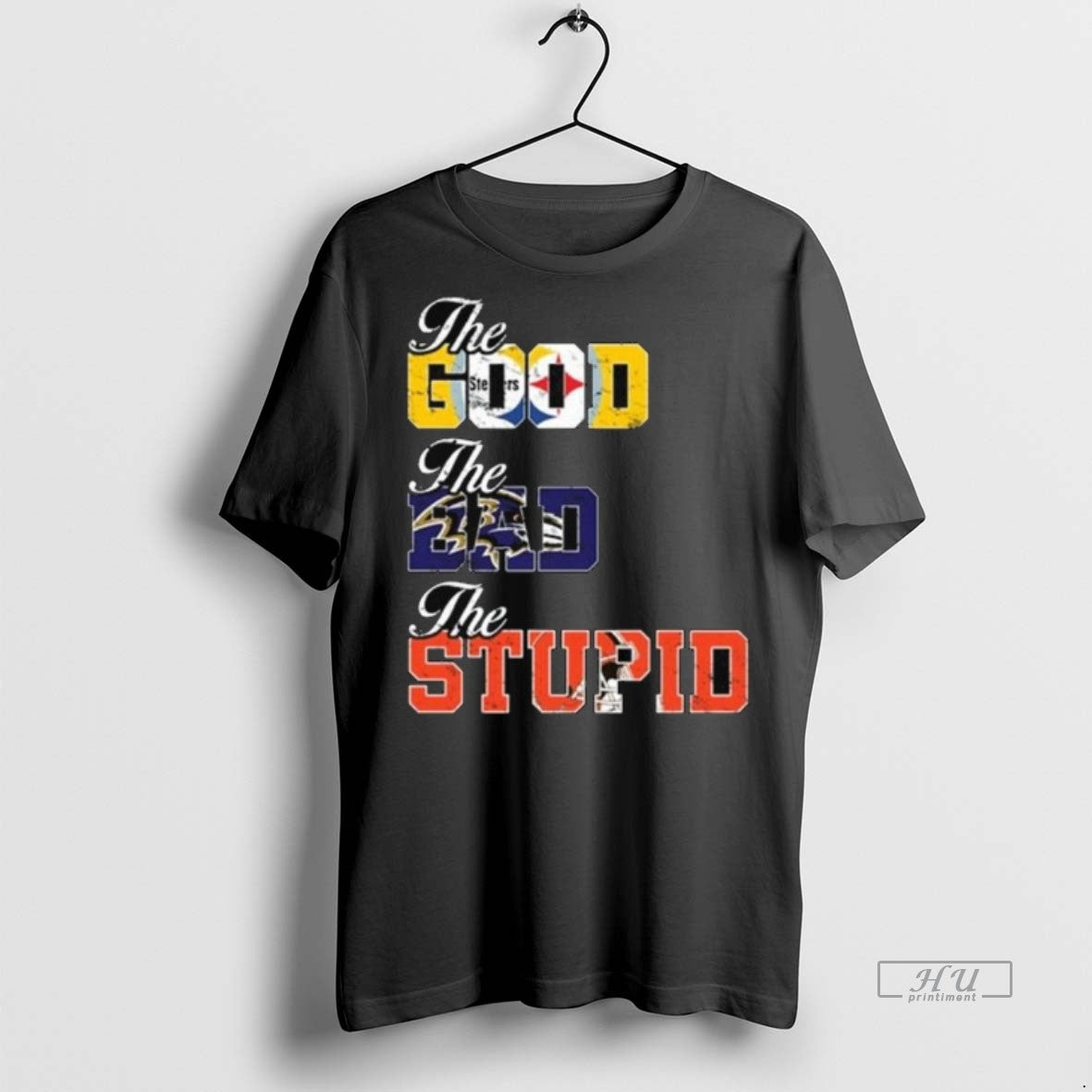 Officials Trending The Good Steeler The Bad Ravens The Stupid Browns Long Sleve - clothing by TeeHivey.com