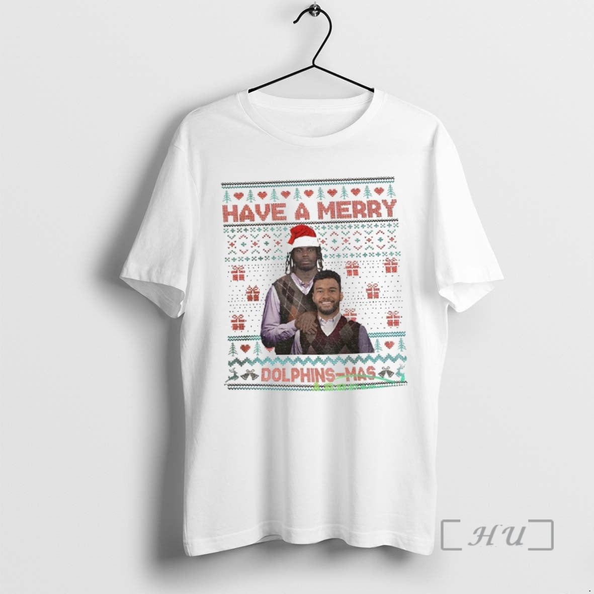 Officials Tua Tagovailoa And Tyreek Hill Miami Dolphins Step Brothers Have A Merry Dolphins Mas - clothing by TeeHivey.com