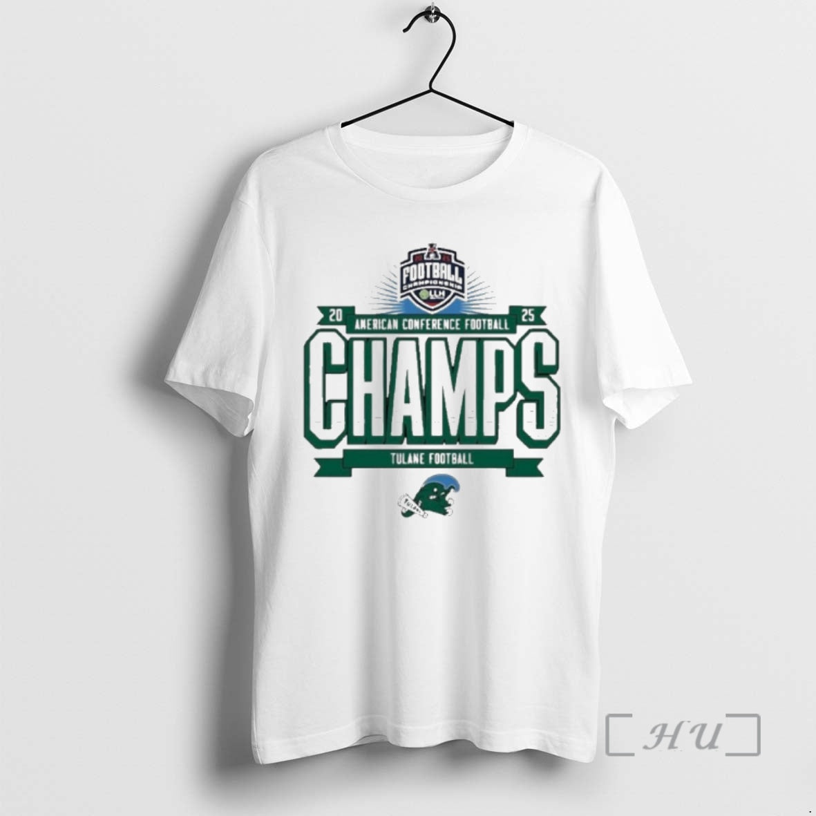 Officials Tulane Green Wave 2025 American Conference Football Champions - clothing by TeeHivey.com