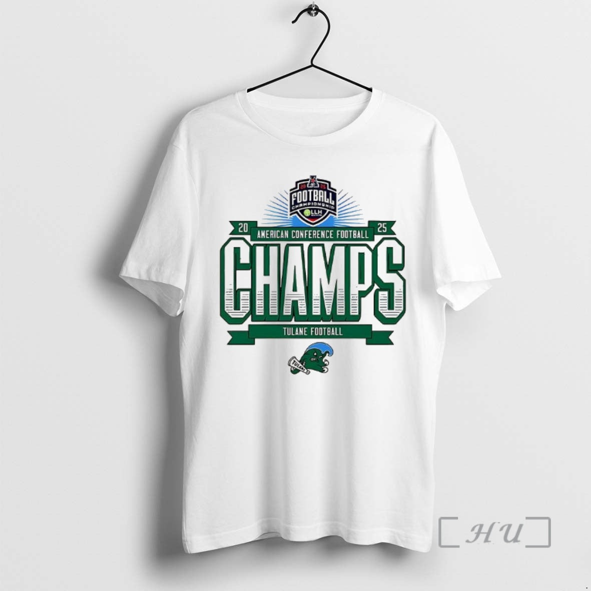 Officials Tulane Green Wave Football American Conference Football Champs 2025 - clothing by TeeHivey.com