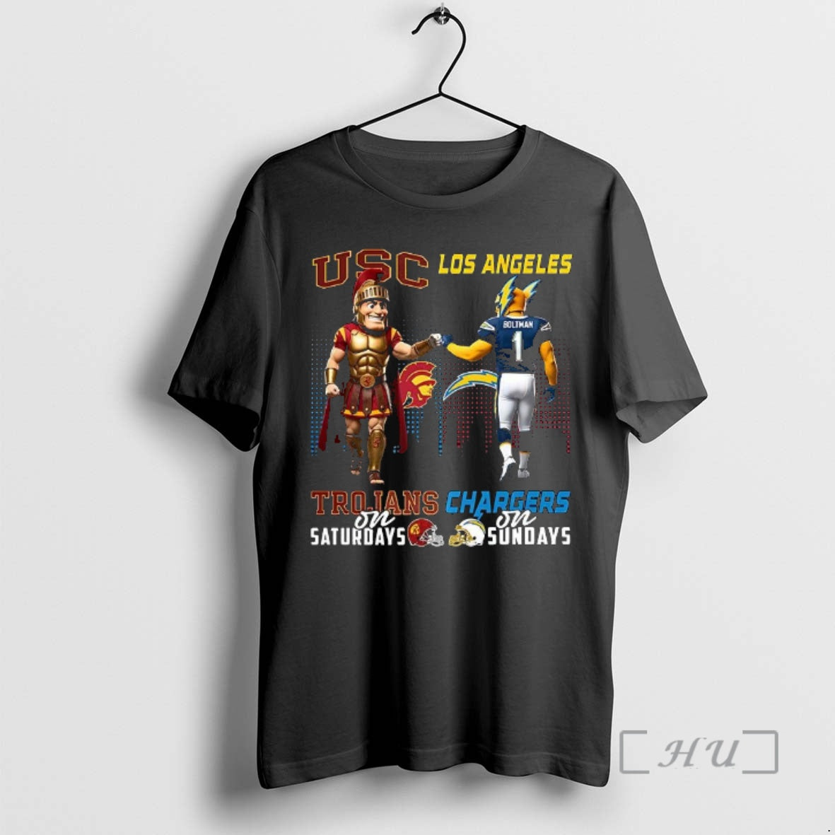 Officials Usc Trojans On Saturdays Vs Los Angeles Chargers On Sundays Mascot Premium T Shirts - clothing by TeeHivey.com