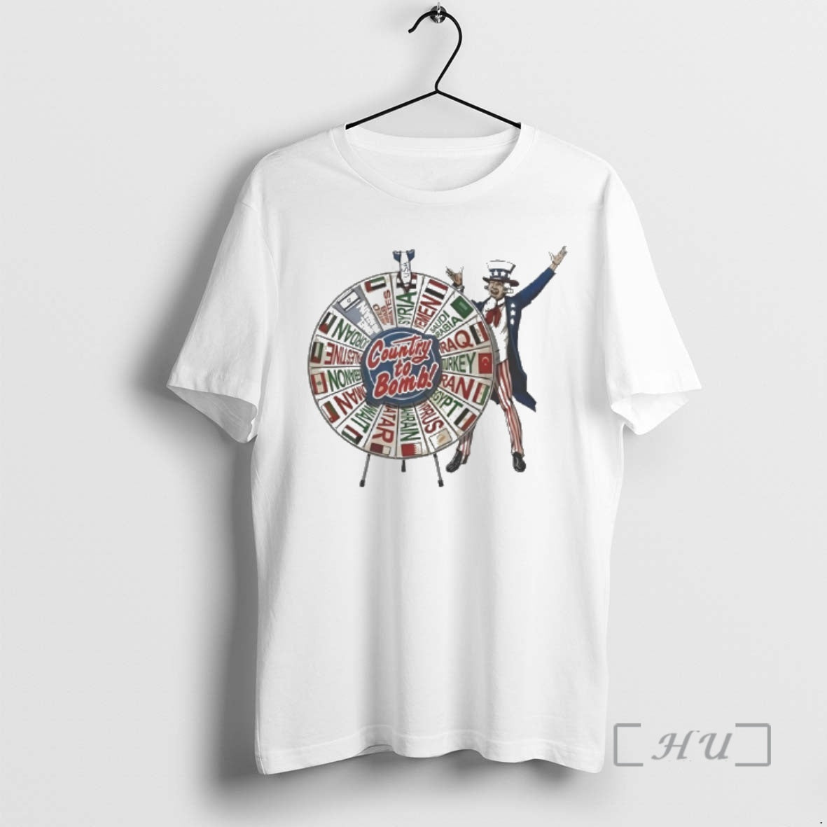 Officials Uncle Sam Middle East Country To Bomb Wheel Syria - clothing by TeeHivey.com