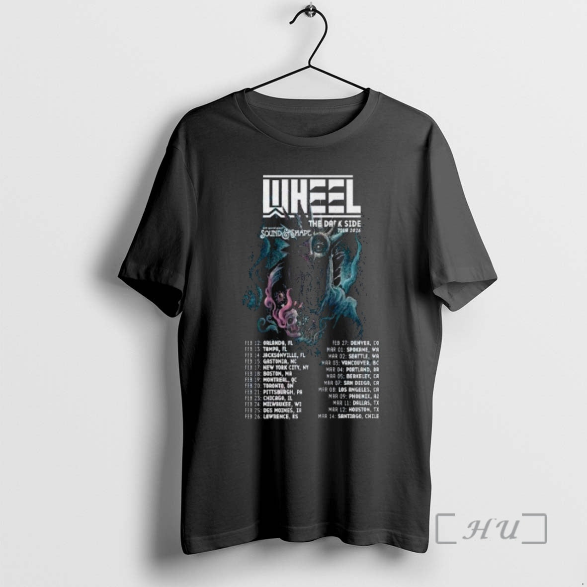 Officials Wheel North America Tour Feb 2026 - clothing by TeeHivey.com