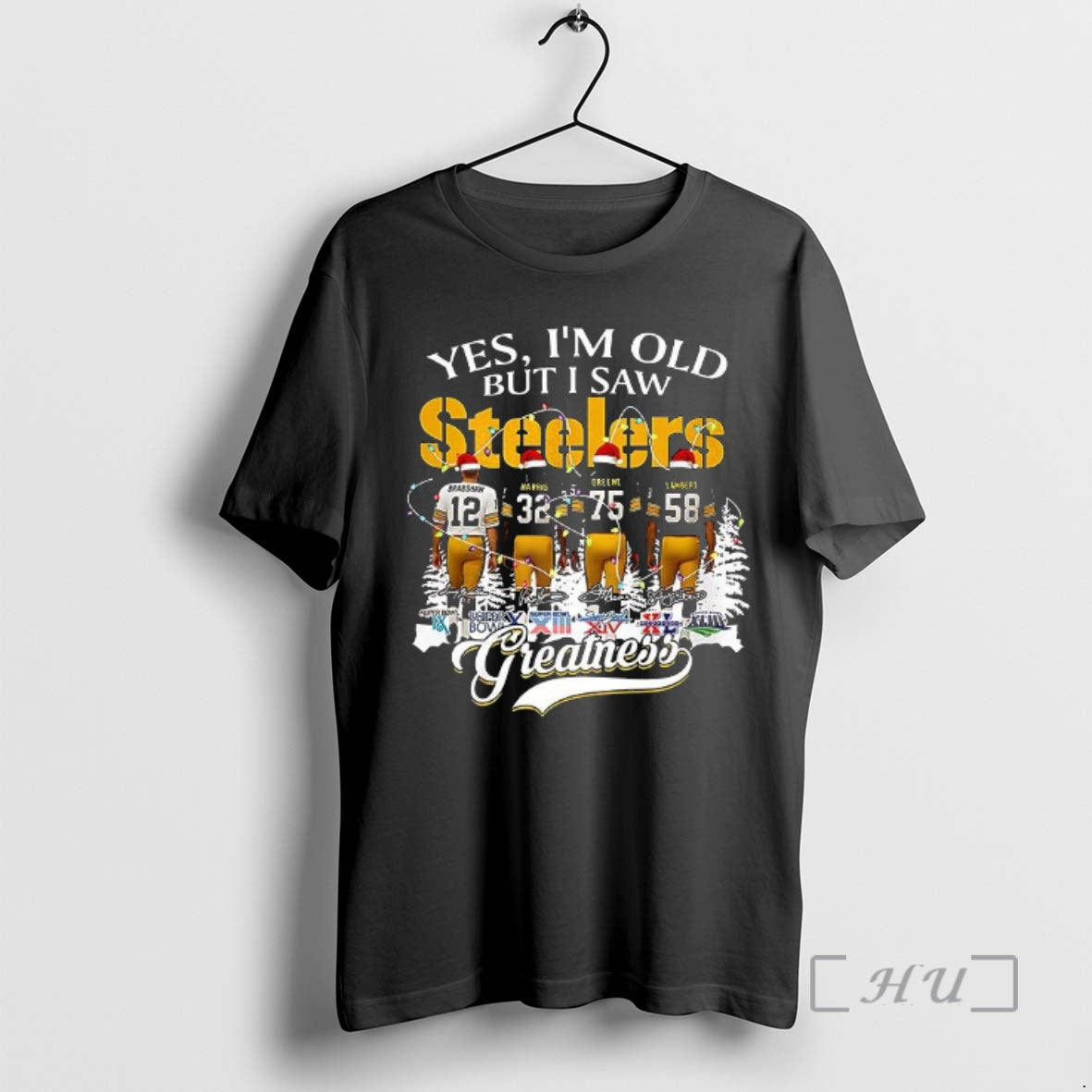 Officials Yes Im Old But I Saw Steelers Greatness Christmas Signature Premium T Shirts Sweater - clothing by TeeHivey.com