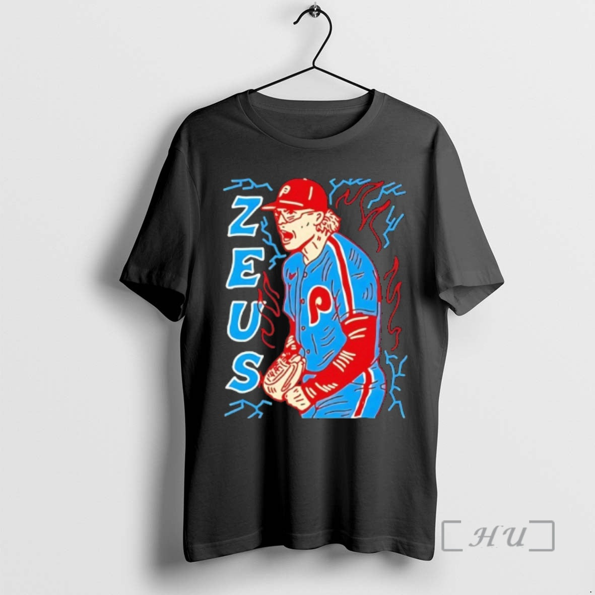 Officials Zeus Philadelphia Phillies Baseball Pitcher Lightning Bolt