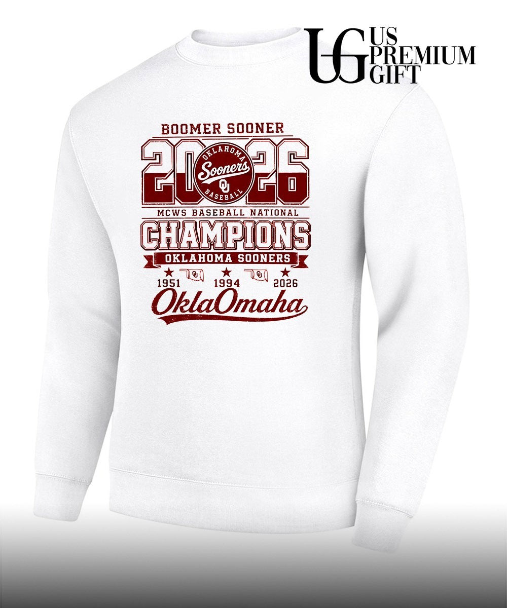 Oklahoma Sooners NCAA Baseball Boomer Sooner 2026 MCWS National Champions shirt