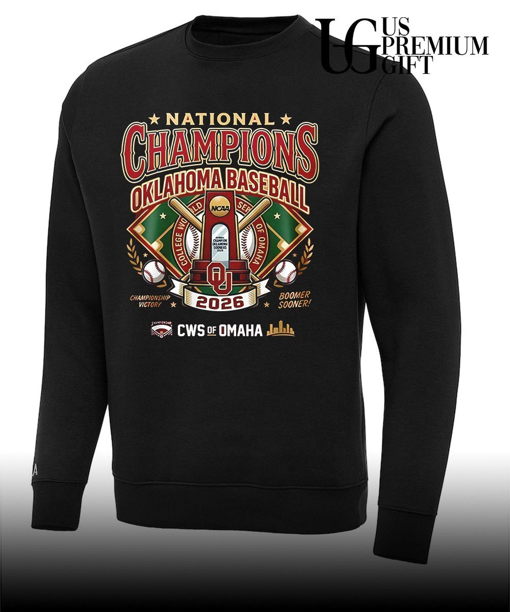 Oklahoma Sooners NCAA Baseball National Champions 2026 CWS of Omaha Boomer Sooner shirt