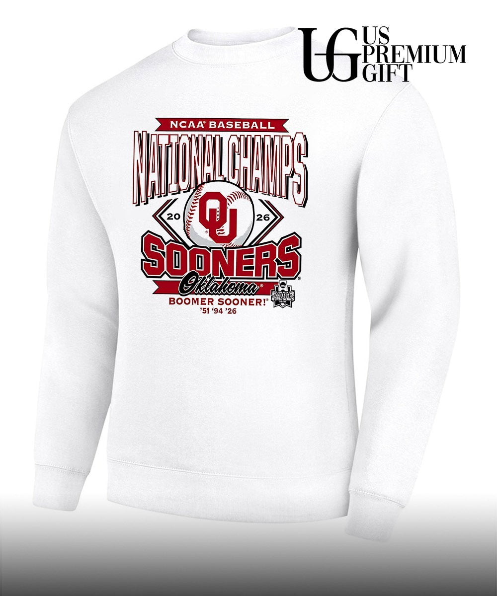 Oklahoma Sooners NCAA Baseball National Champs 2026 Boomer Sooner 51 94 26 shirt