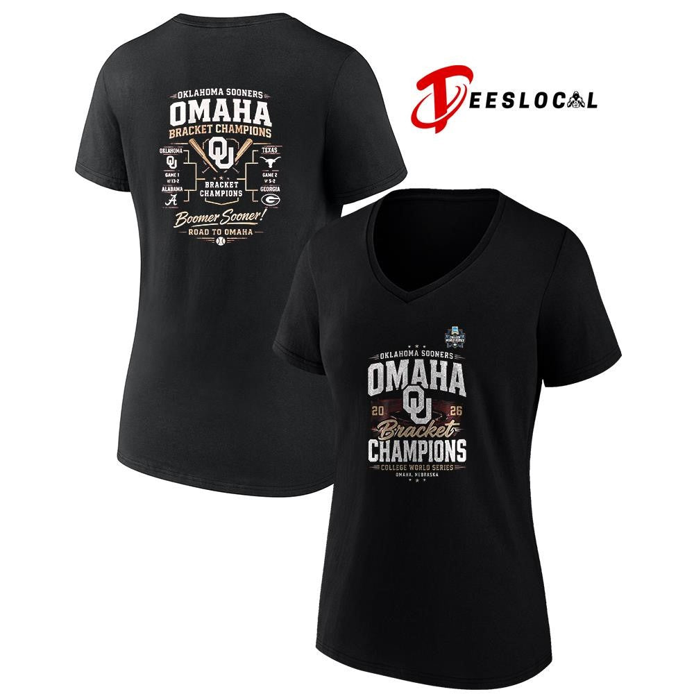 Oklahoma Sooners bracket champions college world series Omaha boomer Sooner graphic shirt