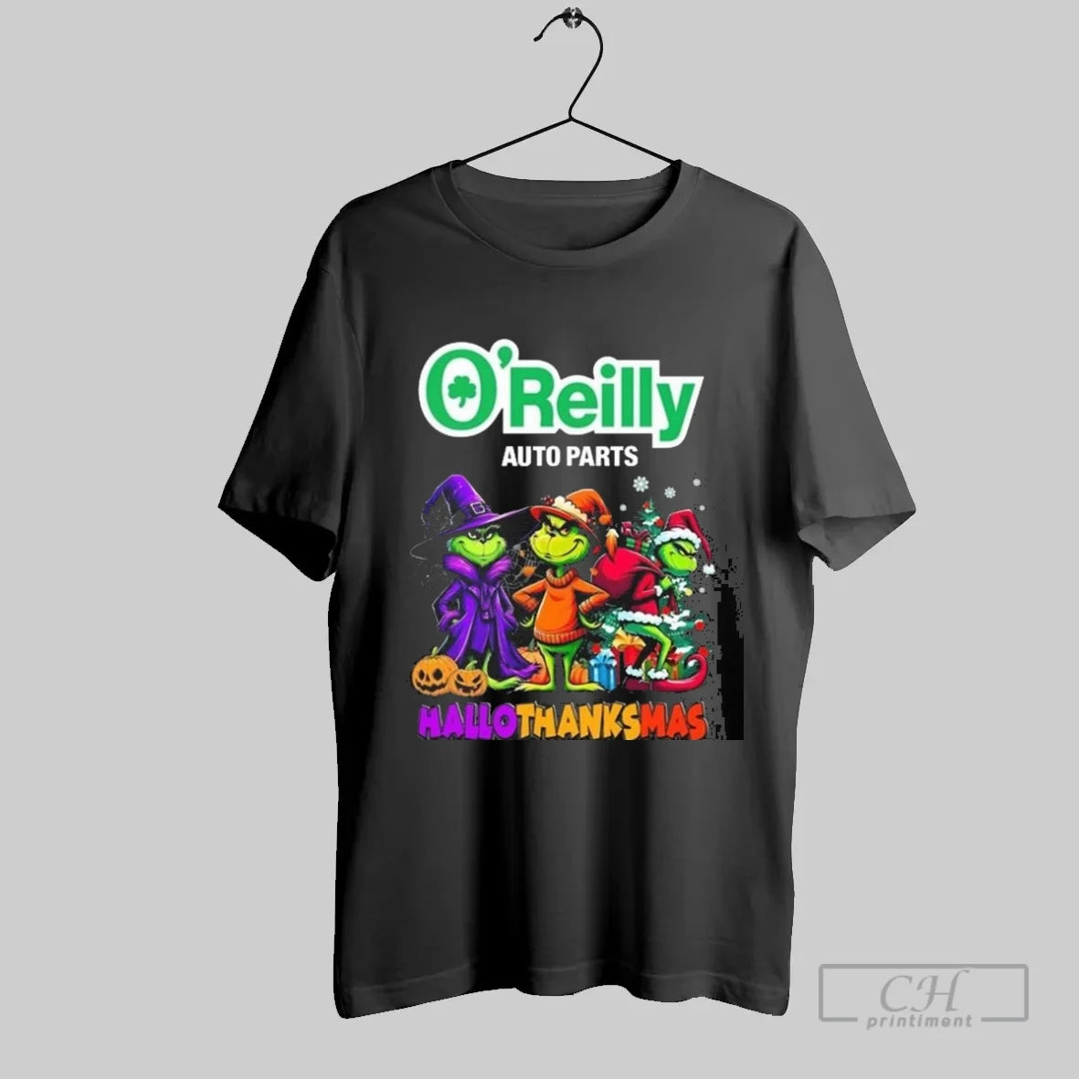 Oreilly Auto Parts The Grinch Hallothanksmas 2025 - clothing by TeeHivey.com
