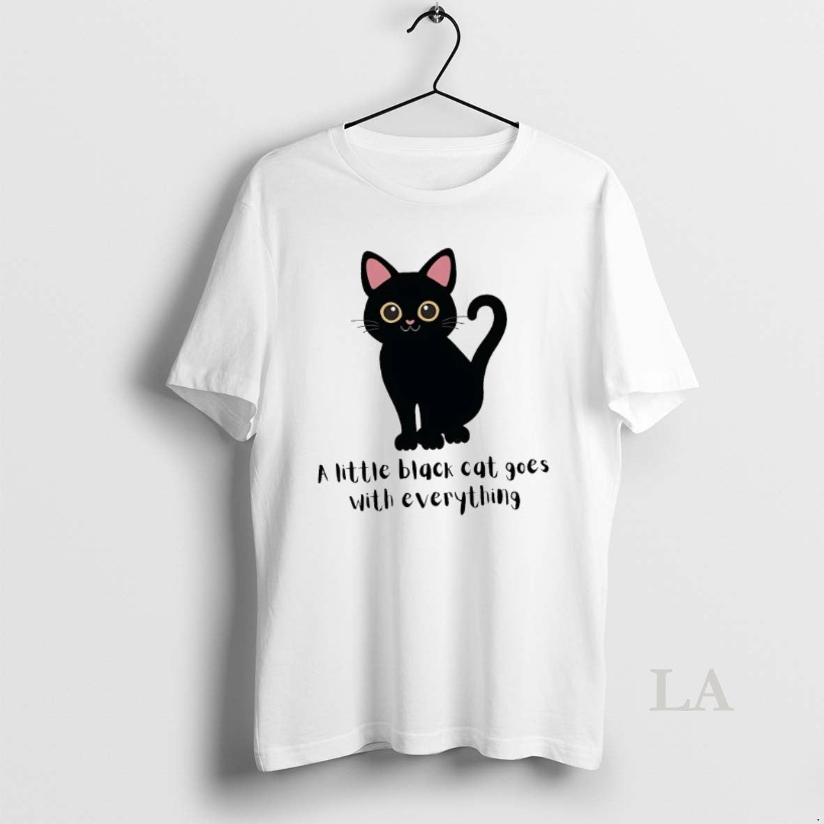 Original A Little Black Cat Goes With Everything - clothing by TeeHivey.com