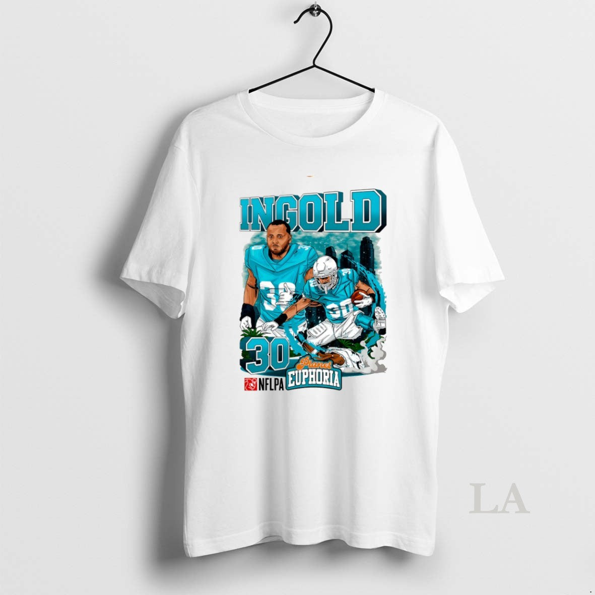 Original Alec Ingold 30 Miami Dolphins Football Comic Circle - clothing by TeeHivey.com
