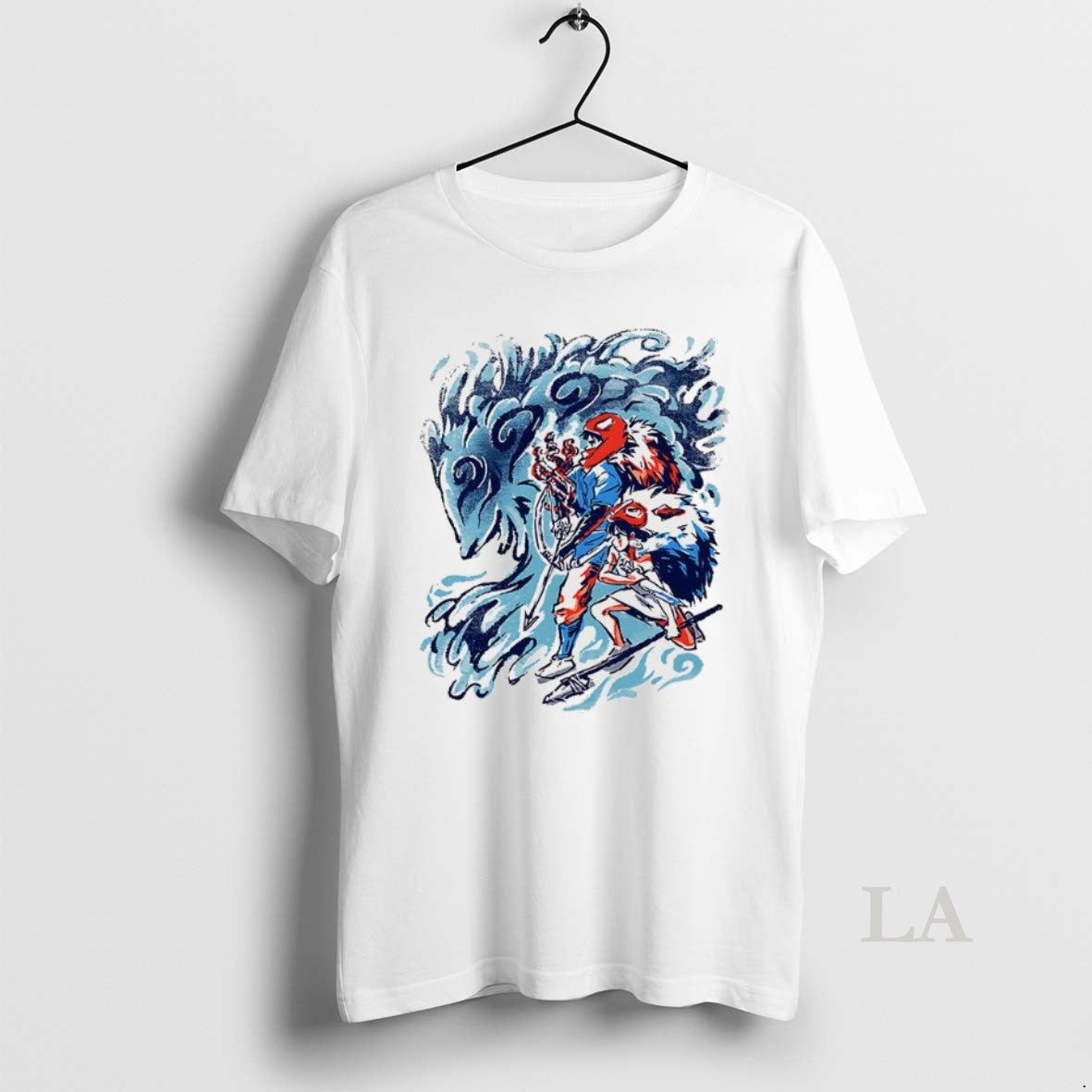 Original Ashitaka And San Princess Mononoke Anime The Heart Of The Forest Sketch - clothing by TeeHivey.com
