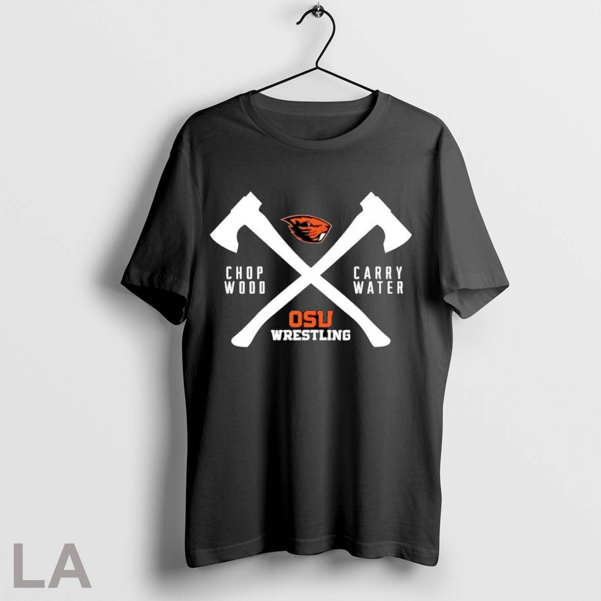 Original Beaver Head And Osu Wrestling Logos T Shirt