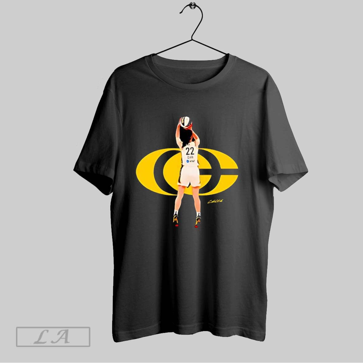 Original Caitlin Clark Dunk Cc Logo Signature T Shirt