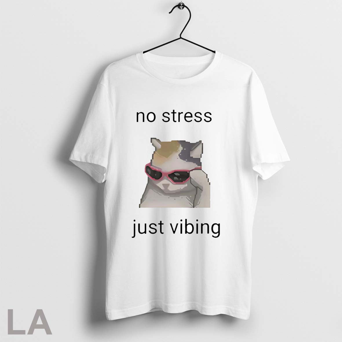 Original Cat No Stress Just Vibing