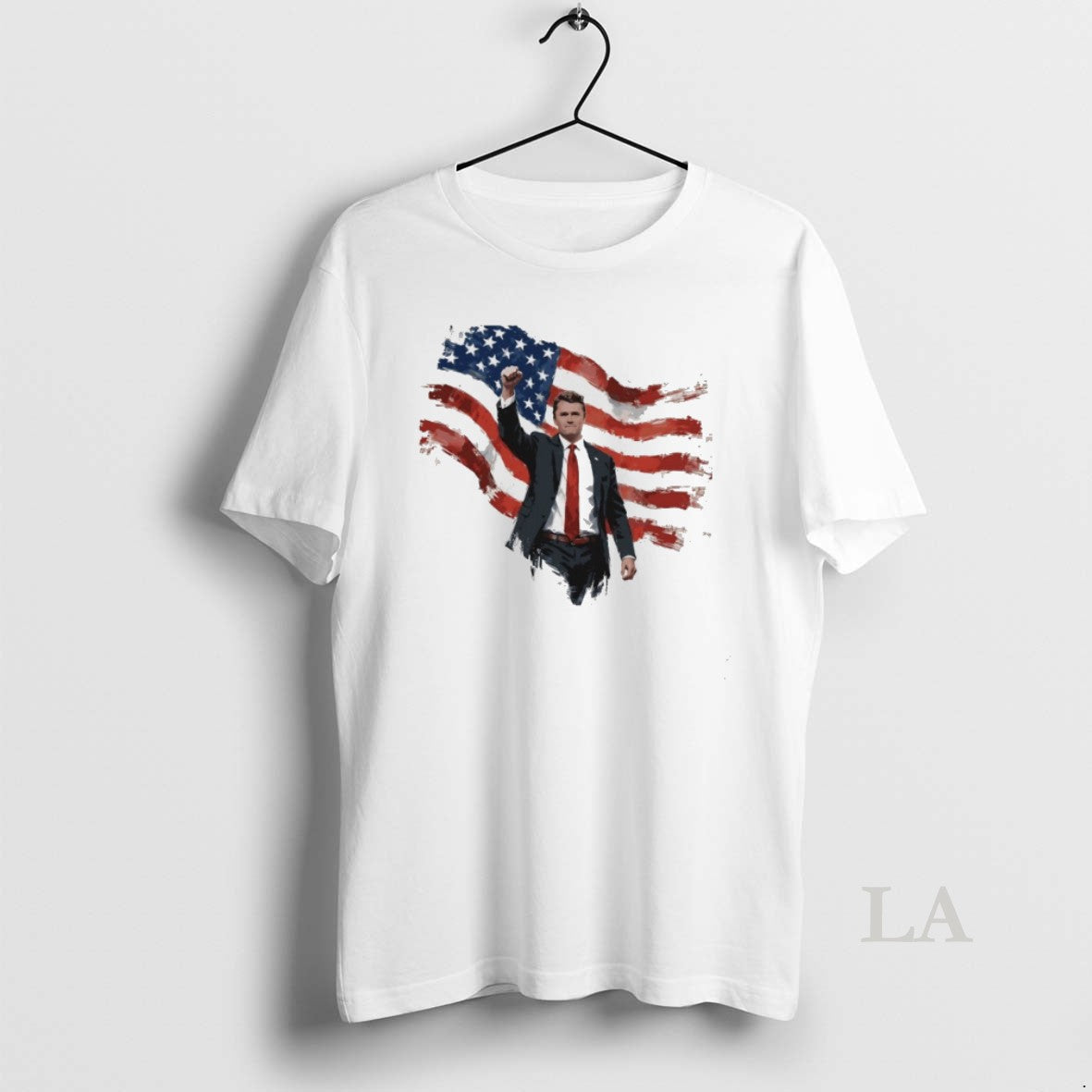 Original Charlie Kirk Fight American Flag - clothing by TeeHivey.com