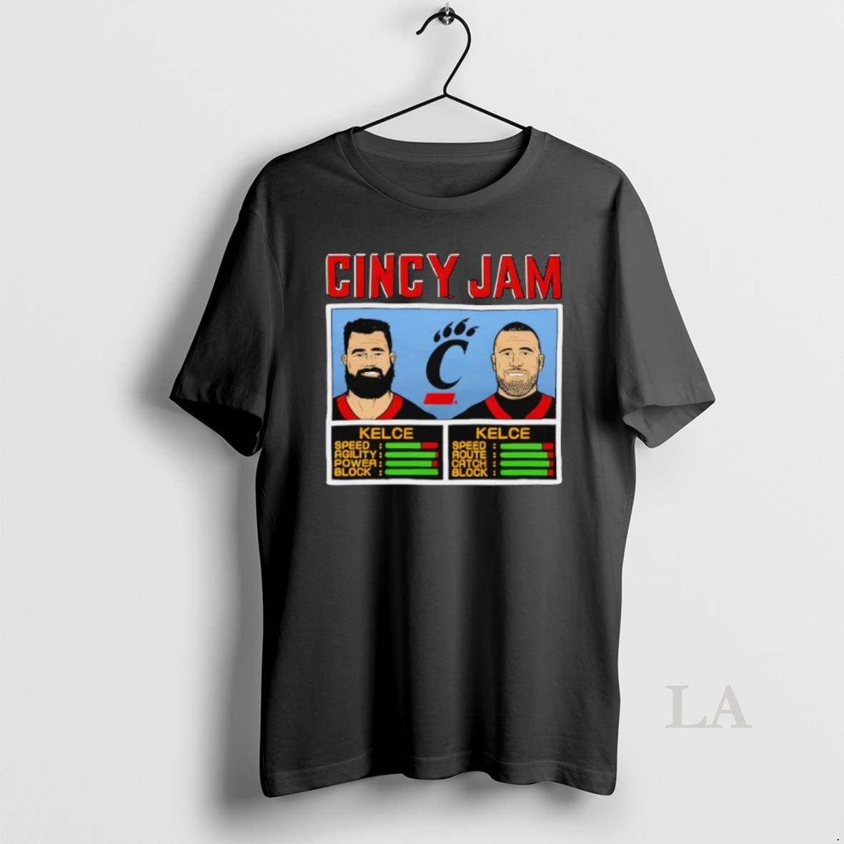 Original Cincy Jam Kelce And Kelce Speed Agility Power Block Aoute Catch Graphic - clothing by TeeHivey.com