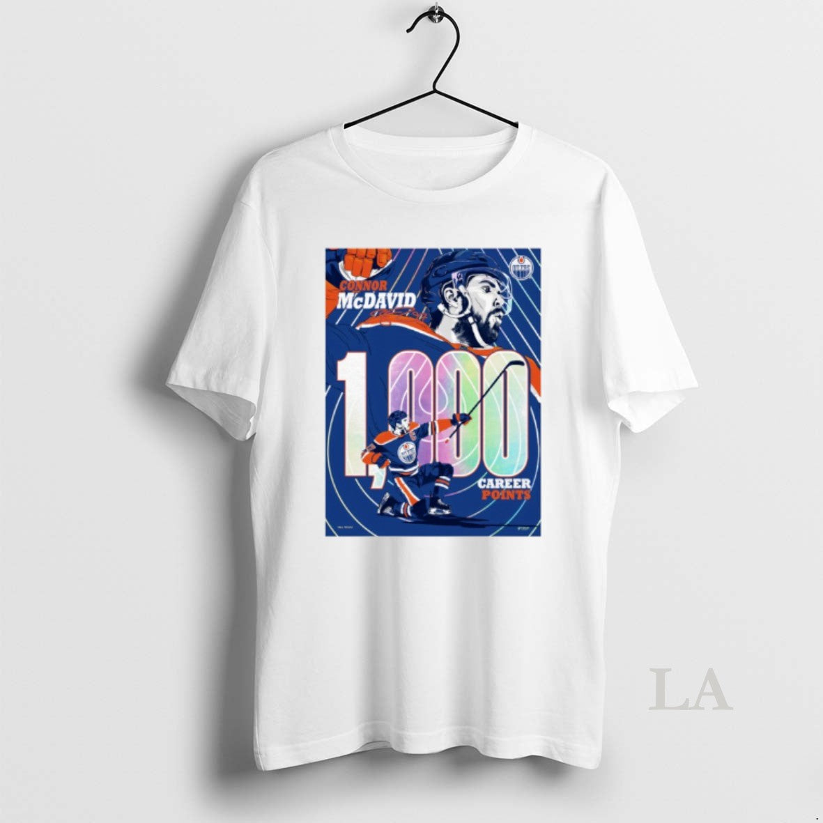 Original Connor Mcdavid Edmonton Oilers 1000 Career Nhl Points Milestone - clothing by TeeHivey.com
