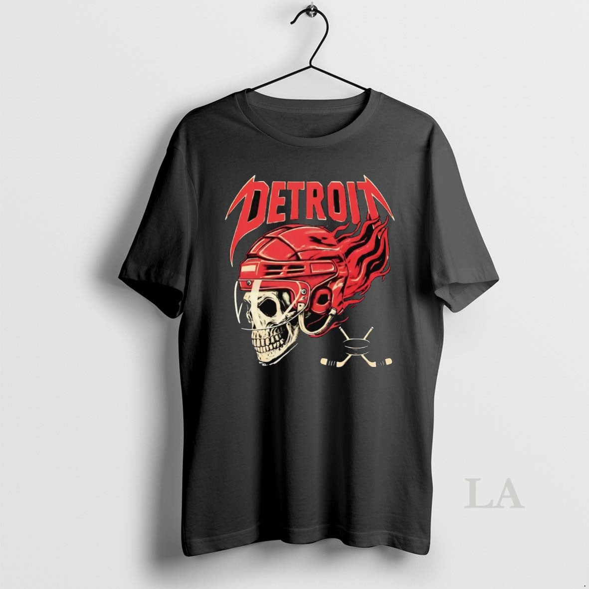 Original Detroit Red Wings Skull Helmet - clothing by TeeHivey.com