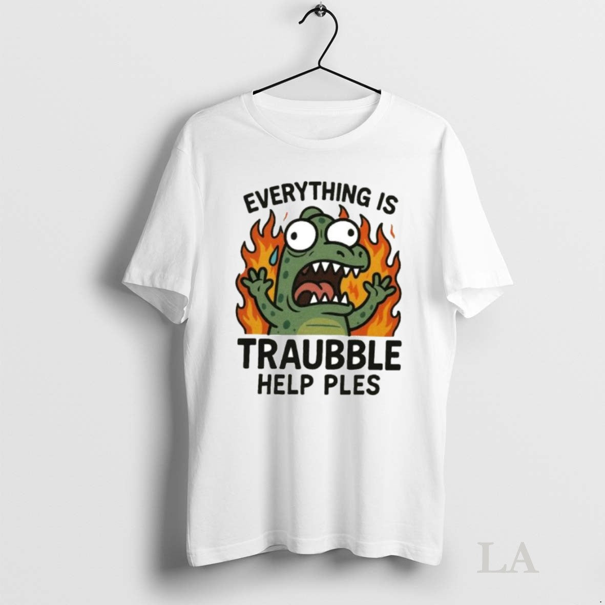 Original Everything Is Trouble Help Please Ornaments - clothing by TeeHivey.com