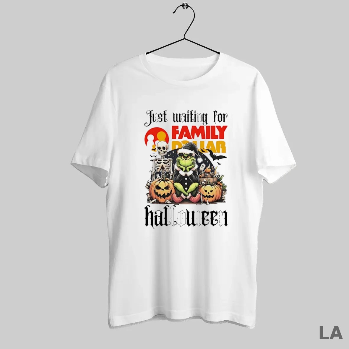 Original Family Dollar Grinch Just Waiting For Halloween Goth Graphic - clothing by TeeHivey.com