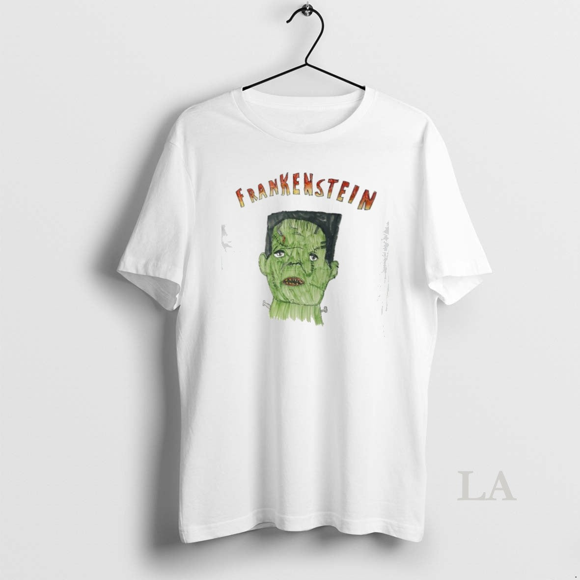 Original Frankenstein Drawing Horror - clothing by TeeHivey.com