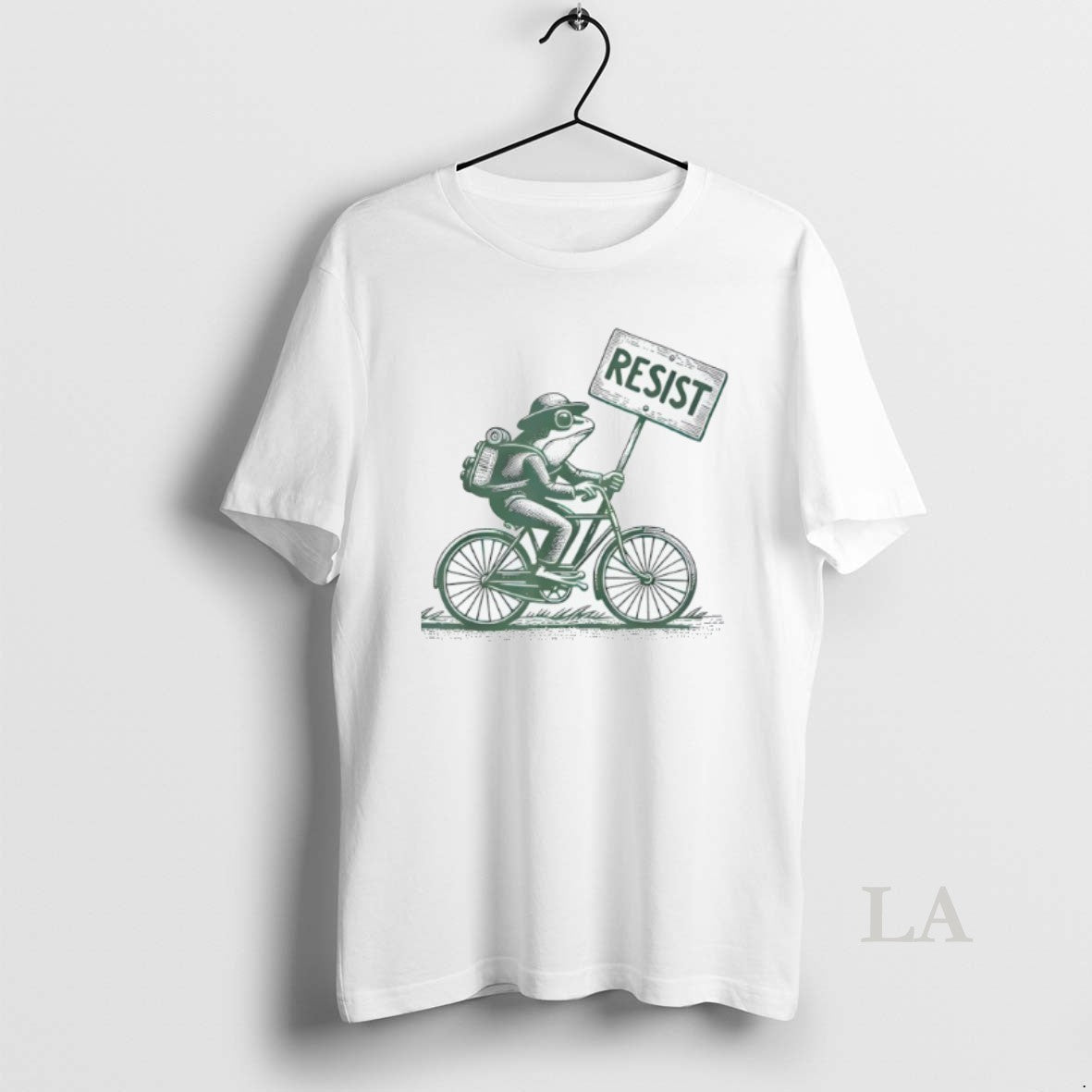 Original Frog On Bike Resist Portland Frog Protest Vintage - clothing by TeeHivey.com