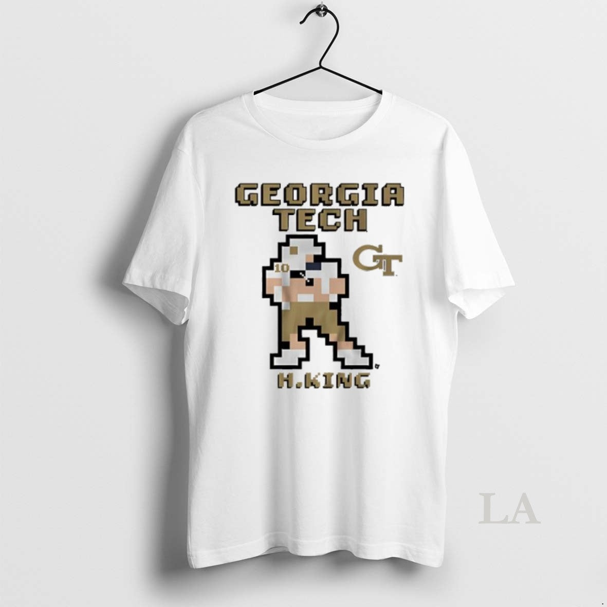 Original Georgia Tech Football Haynes King Retro Baller Graphic - clothing by TeeHivey.com