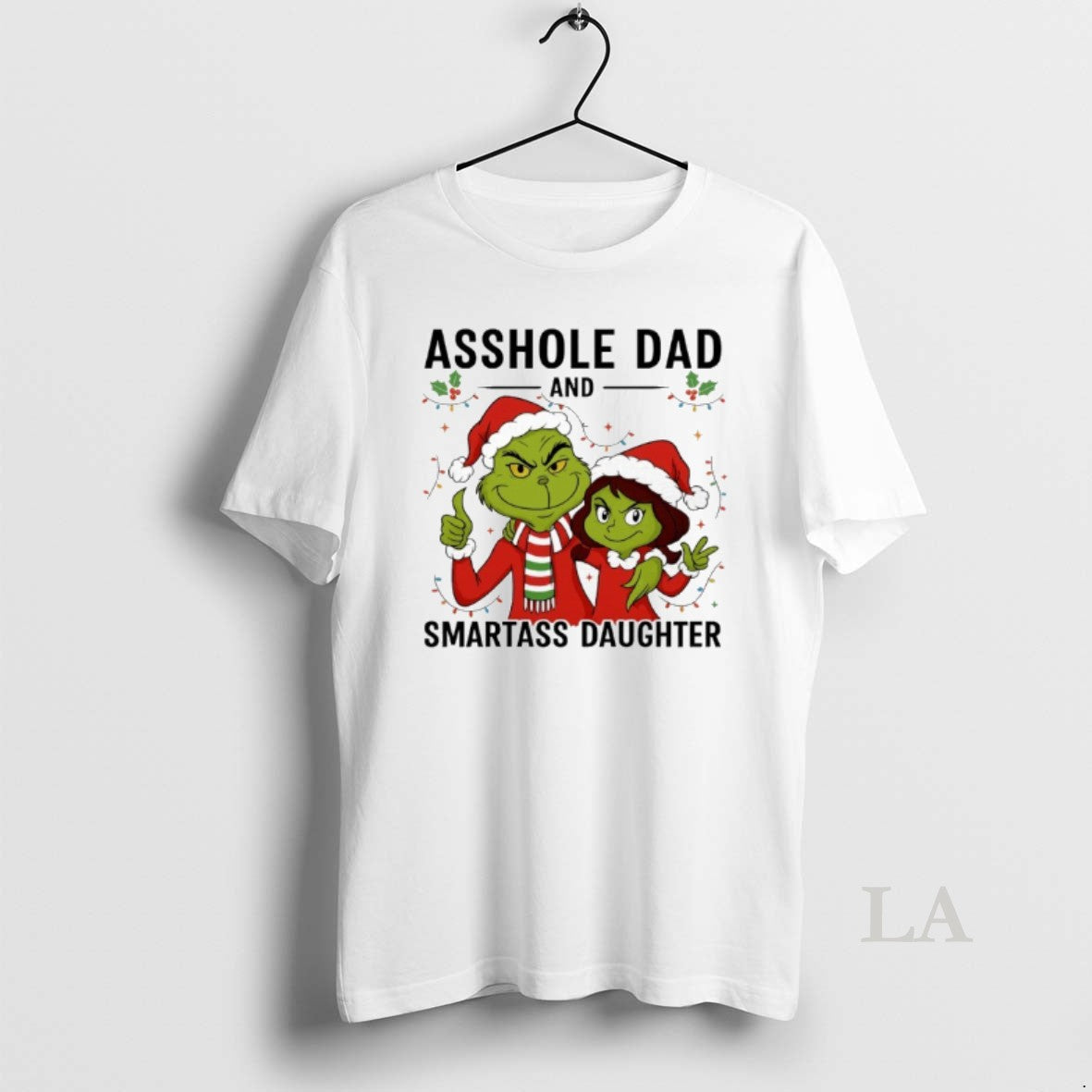 Original Grinch Christmas Asshole Dand Smartass Daughter - clothing by TeeHivey.com