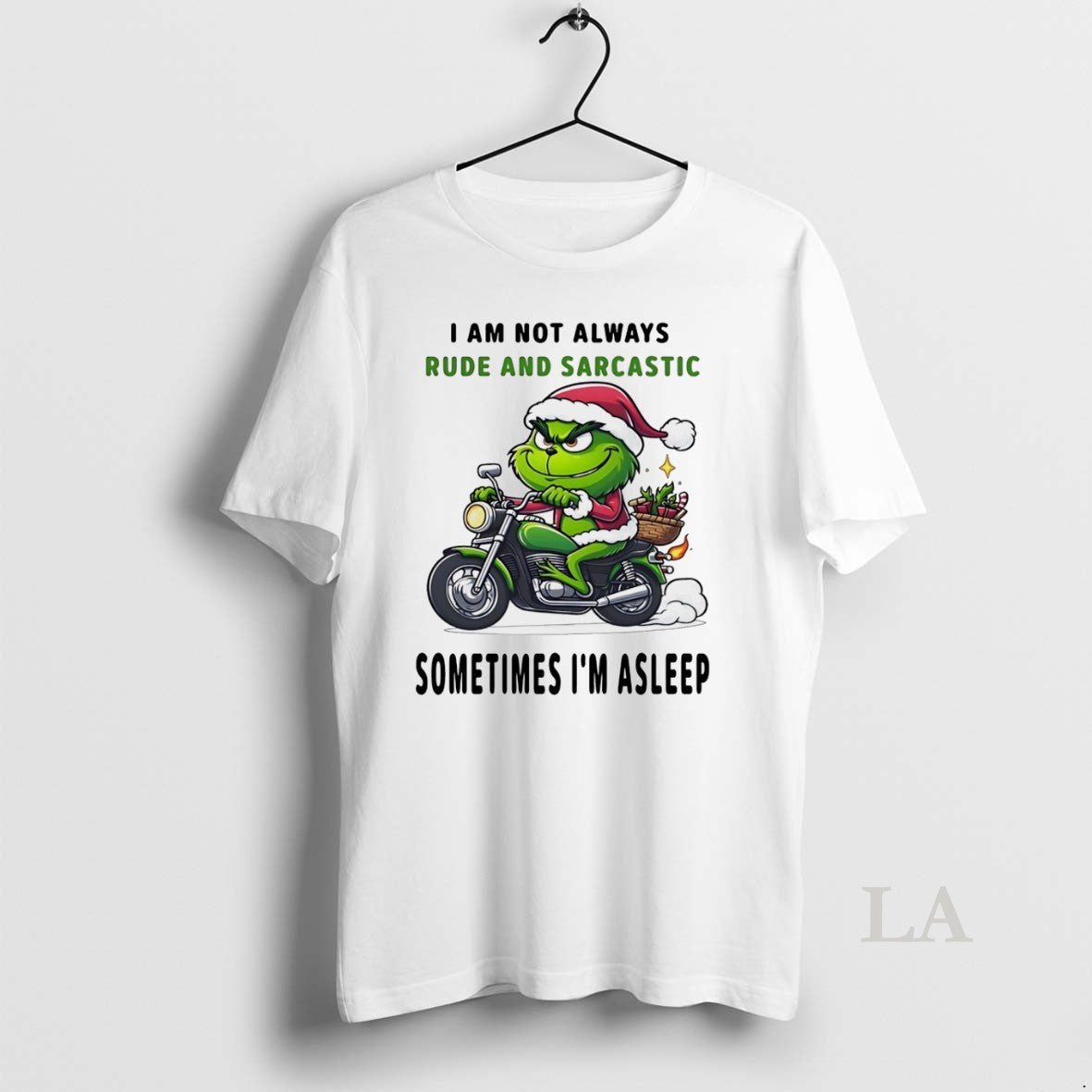 Original Grinch I Am Not Always Rude And Sarcastic Sometimes Im Asleep Christmas White - clothing by TeeHivey.com