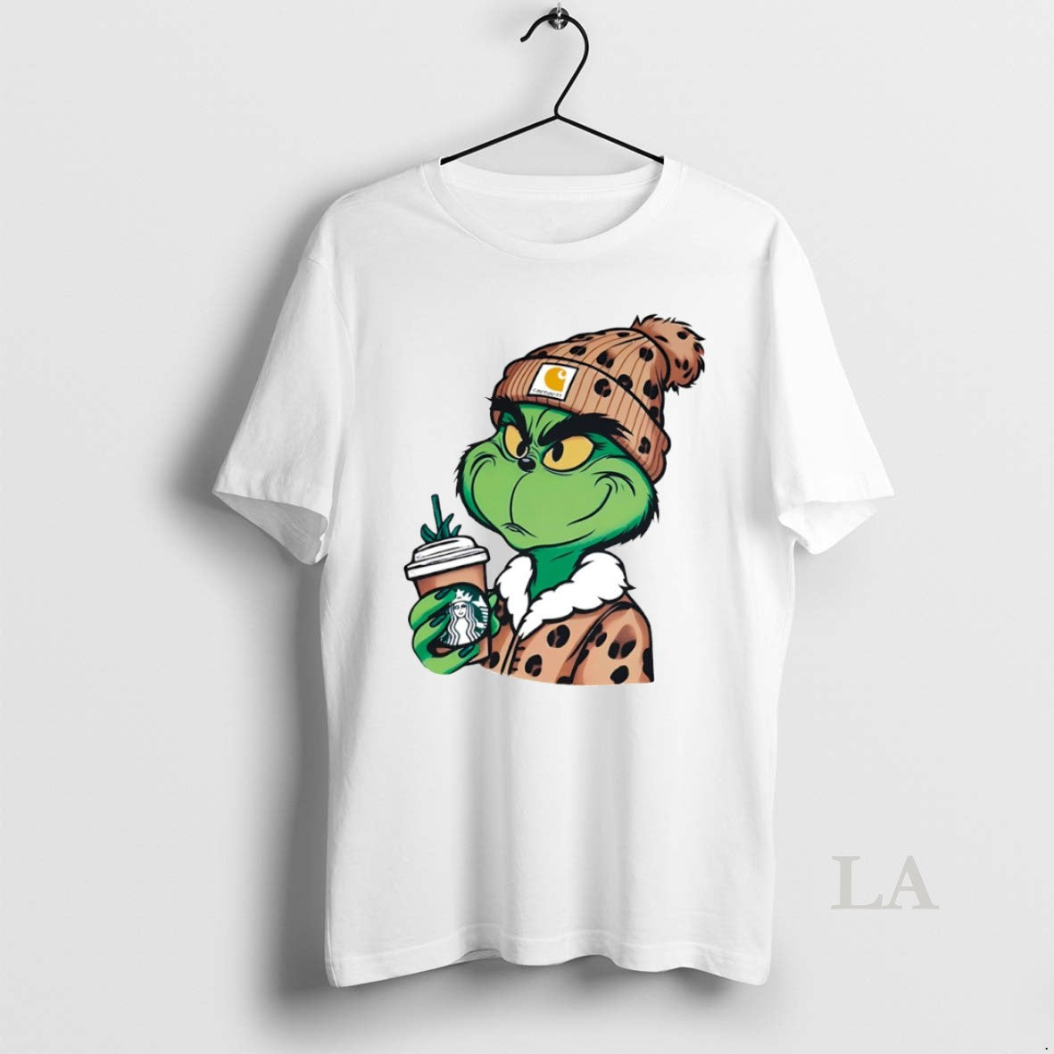 Original Grinch Drinking Starbucks Circle - clothing by TeeHivey.com