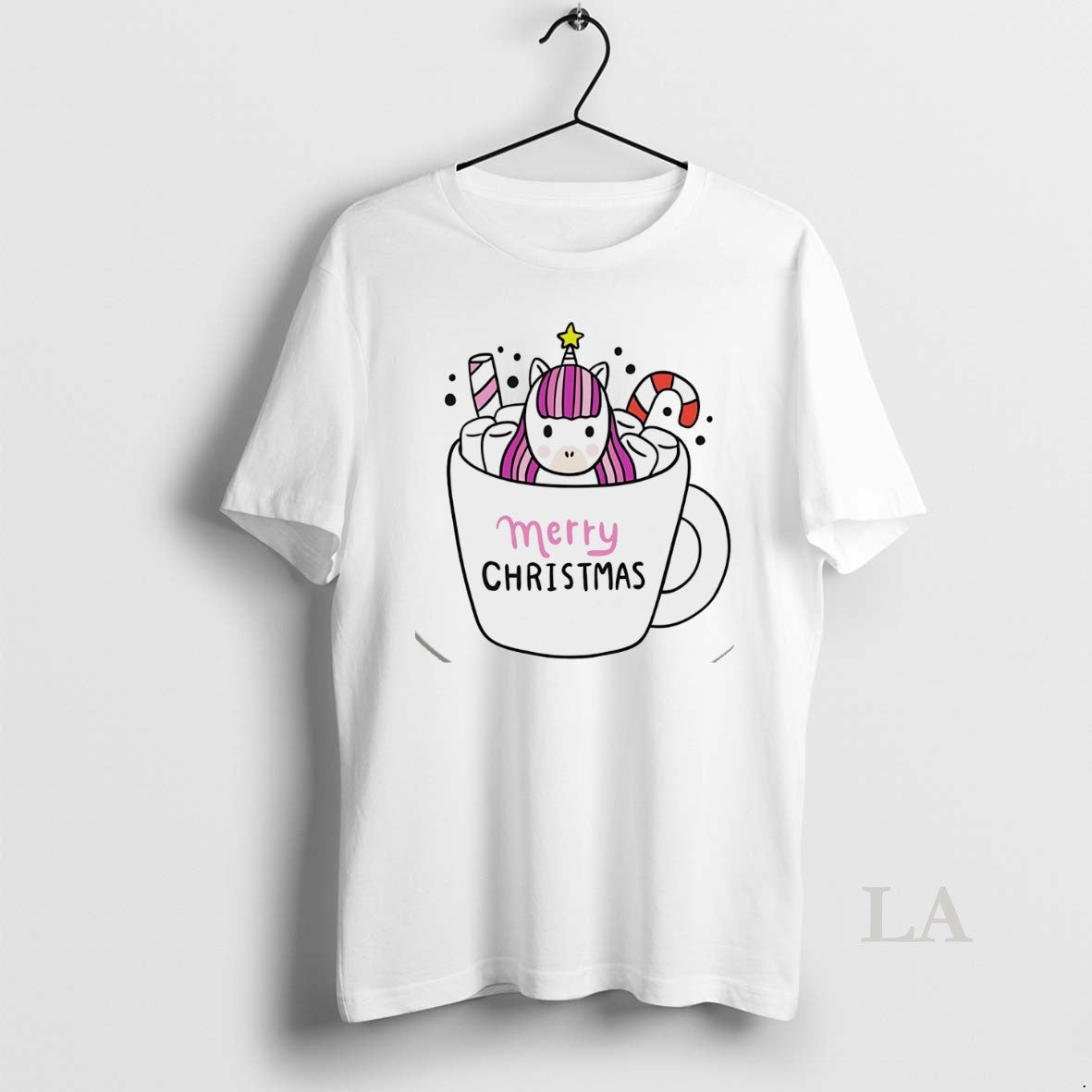 Original Hot Cocoa Unicorn Merry Christmas White - clothing by TeeHivey.com