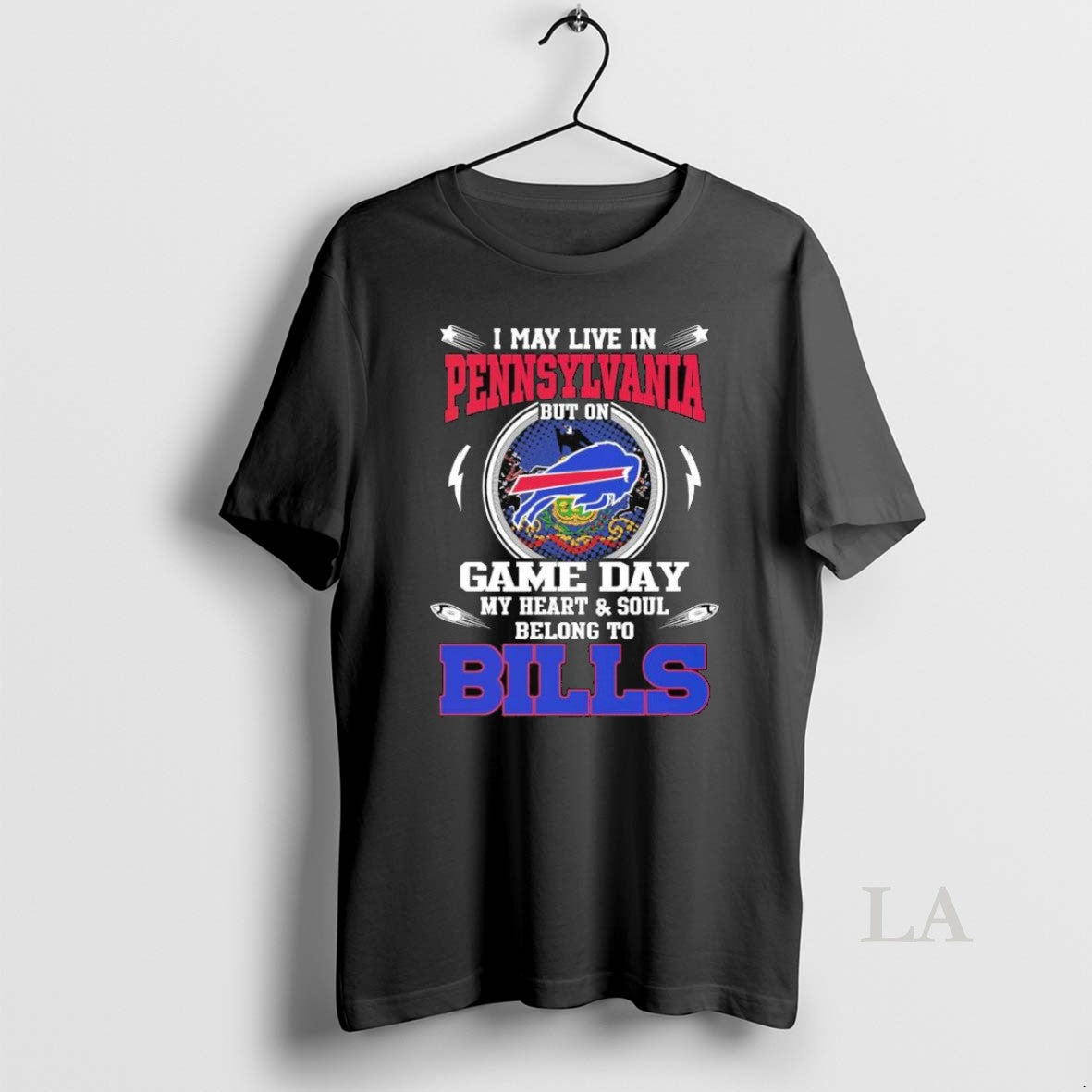 Original I May Live In Pennsylvania But On Game Day My Heart Soul Belong To - clothing by TeeHivey.com