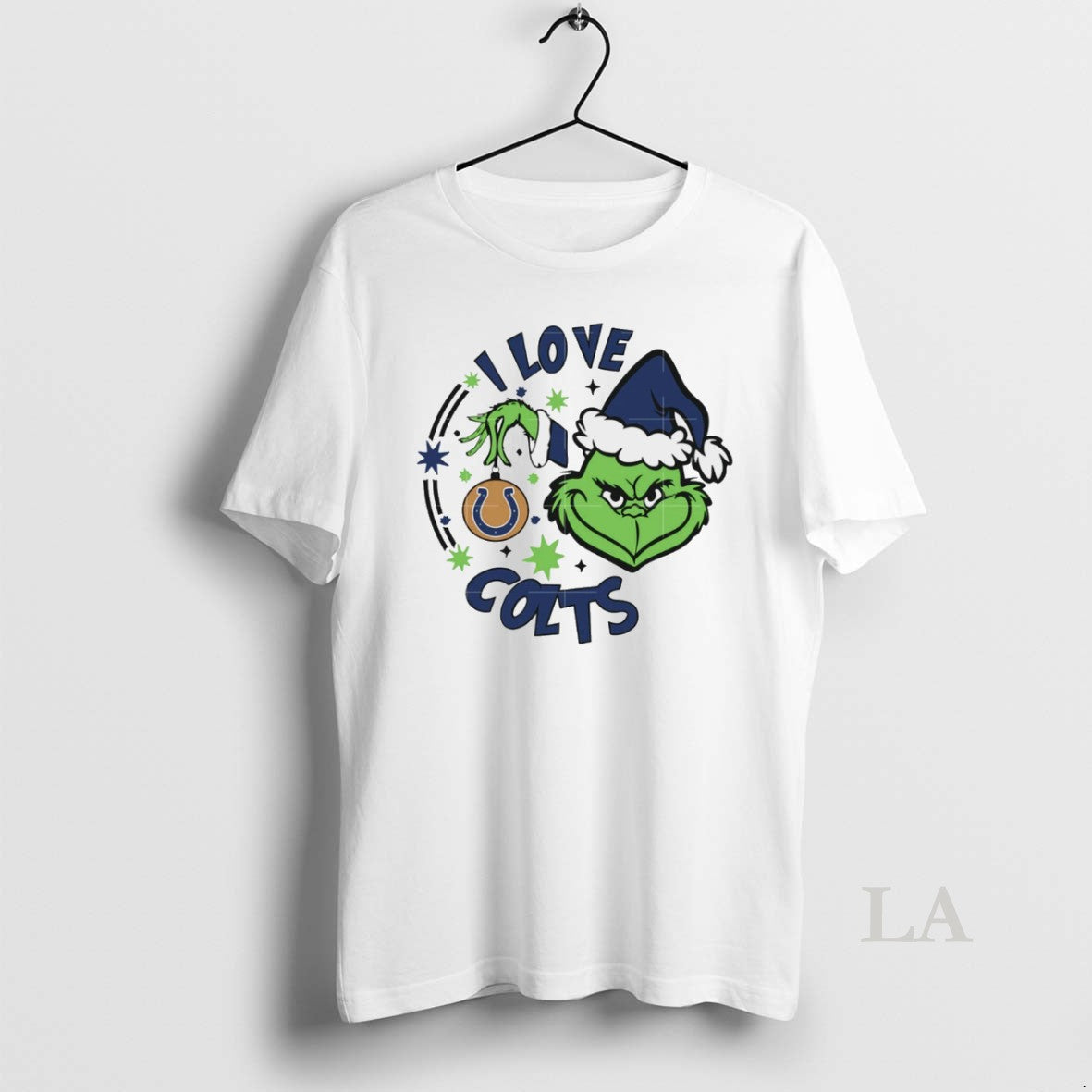 Original Indianapolis Colts X Santa Grinch I Love Colts Christmas White - clothing by TeeHivey.com