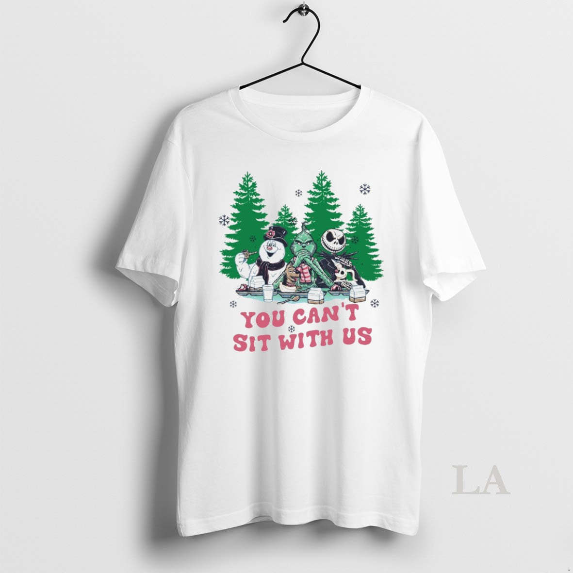 Original Jack Frost The Grinch Jack Skellington You Cant Sit With Us Christmas White - clothing by TeeHivey.com