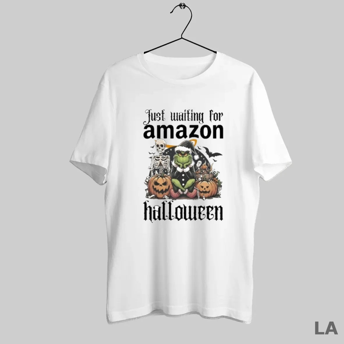 Original Just Waiting For Amazon Santa Grinch Halloween 2025 - clothing by TeeHivey.com