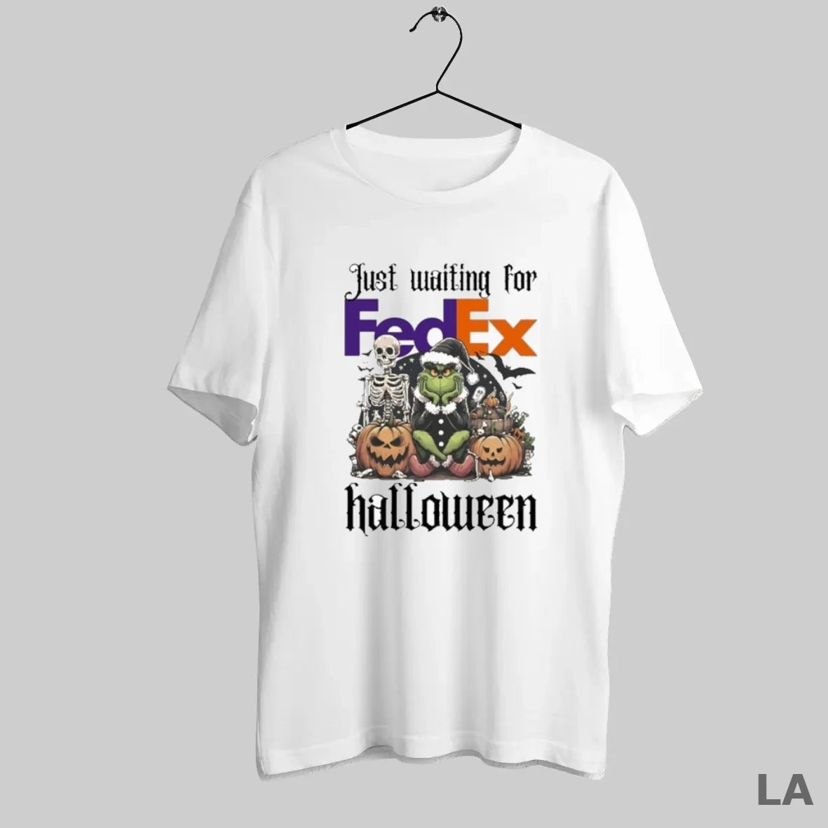 Original Just Waiting For Fedex Santa Grinch Halloween 2025 - clothing by TeeHivey.com