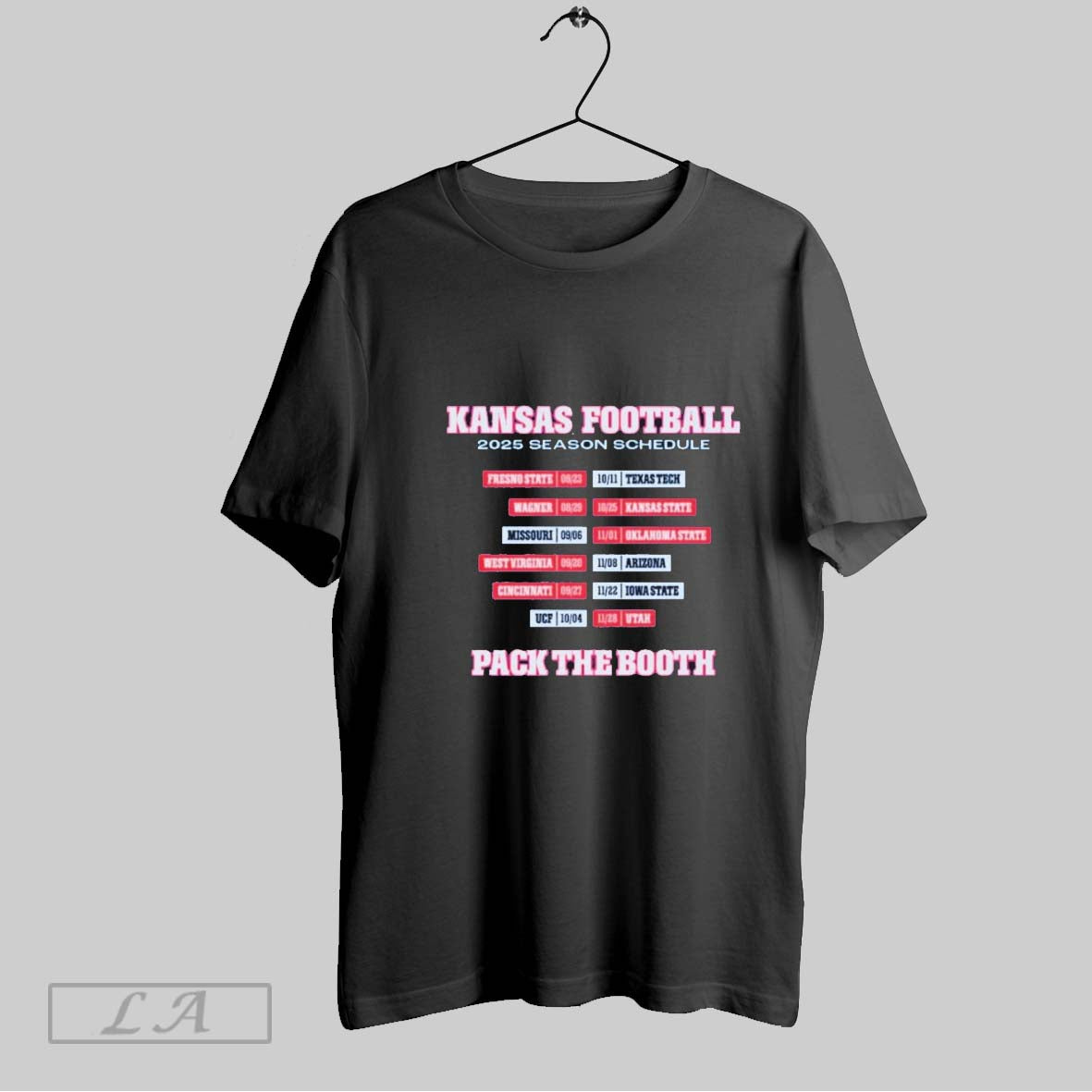 Original Kansas Jayhawks Football 2025 Season Schedule Pack The Booth