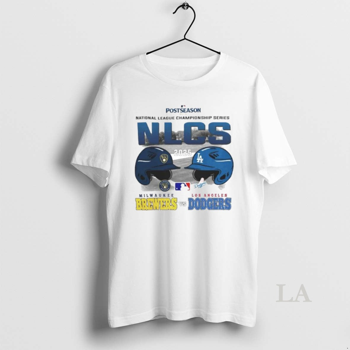 Original Los Angeles Dodgers Vs Milwaukee Brewers 2025 Postseason Nlcs Matchup Ornaments - clothing by TeeHivey.com