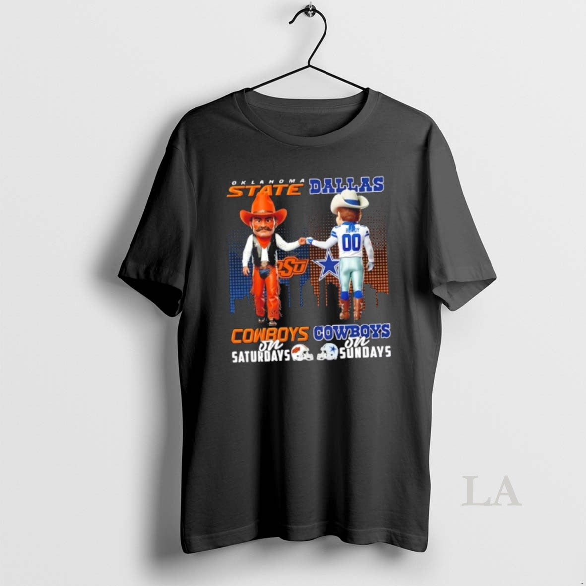 Original Mascots Oklahoma State Cowboys On Saturdays X Dallas Cowboys On Sundays Skyline - clothing by TeeHivey.com